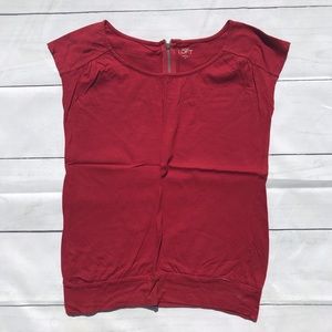 Loft Cranberry Tee